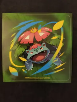 Pokemon TCG Mega Venusaur EX JUMBO MEP013 Lenticular Promo Card & Sticker - Image 3