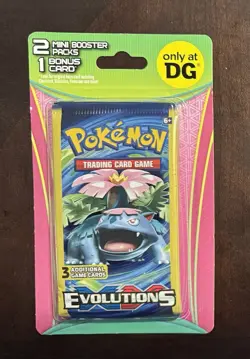 Pokemon TCG XY Evolutions 2x 3-card Mini Booster Packs + Bonus Card - Image 1