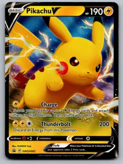 Pikachu V - SWSH061 SWSH: Sword & Shield Promo Cards NM - Image 1