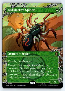 Radioactive Spider (Borderless) 212 Marvel's Spider-Man Magic Foil NM - Image 1