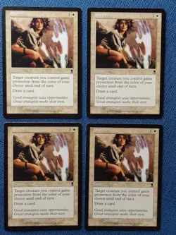 MTG 4x Shelter x4 LP Odyssey Magic the Gathering Playset White Instant - Image 1