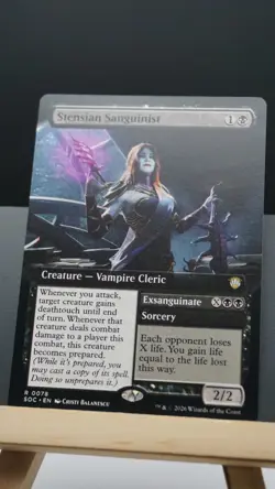 Stensian Sanguinist // Exsanguinate Secrets of Strixhaven Commander #78 Rare - Image 1