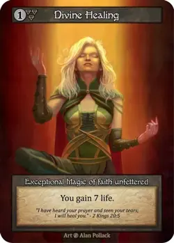 3x Sorcery: Contested Realm Beta Divine Healing Exceptional Regular NM - Image 1