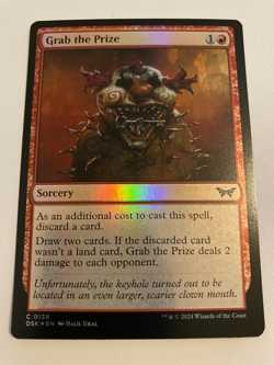 MTG Grab the Prize (Foil) [Duskmourn, Near Mint] - Image 1