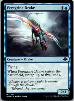 Peregrine Drake 65 Common Dominaria Remastered MTG Foil LP - Image 1