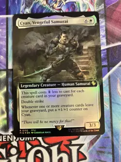 Cyan, Vengeful Samurai (Extended Art) Commander: Final Fantasy Foil - Image 1
