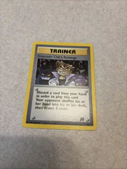 Pokemon Imposter Oak's Revenge Rare Trainer Team Rocket 76/82 Regular WOTC - Image 1