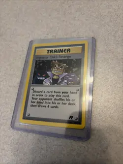 Pokemon Imposter Oak's Revenge Rare Trainer Team Rocket 76/82 Regular WOTC - Image 4