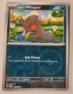 126/197 Paldean Wooper Reverse Holo Common Obsidian Flames Pokemon TCG - Image 1