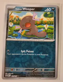 126/197 Paldean Wooper Reverse Holo Common Obsidian Flames Pokemon TCG - Image 2