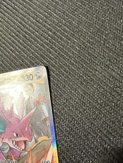 Pokemon Team Rocket's Nidoking EX 233/182 Full Art Holo Sv10 Destined Rivals - Image 3