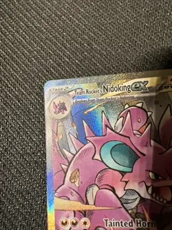 Pokemon Team Rocket's Nidoking EX 233/182 Full Art Holo Sv10 Destined Rivals - Image 4
