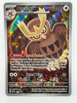 Pokemon Stellar Crown - Noctowl SVP141 - Black Star Promo - NM/M Condition - Image 1