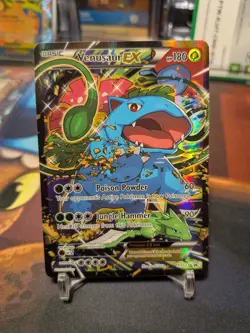 Venusaur EX XY123 Pokemon XY Black Star Promo Pokemon TCG LP - Image 1