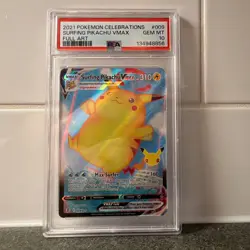 Surfing Pikachu VMAX 009/025 Celebrations Ultra Rare Holo EN - Image 1