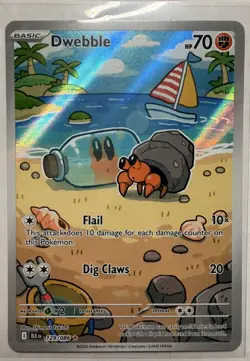 Pokemon Dwebble 129/086 SV: Black Bolt Holo NM - Image 1