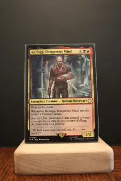 Kellogg, Dangerous Mind Rare MP Universes Beyond: Fallout MTG Magic Card ManaFam - Image 1