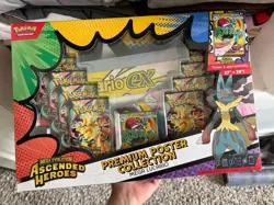 Pokemon Mega Evolution Ascended Heroes Premium Poster Collection Mega Lucario EX - Image 1