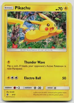 Pikachu - (Target Non-Holo) SM04 Sun & Moon Promo Pokemon DMG - Image 1