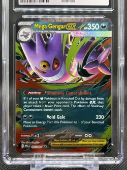 💥CGC GEM MINT 10💥 MEGA GENGAR EX POKEMON PHANTASMAL FLAMES 056/094 HOLO - Image 2
