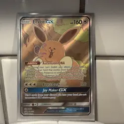 2019 Pokemon Sun & Moon Promo SM233 Eevee GX Holo Full Art Light Play LP - Image 1