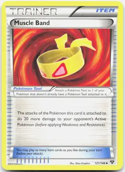 Muscle Band 121/146 Uncommon XY Pokemon Lightly Played - Image 1