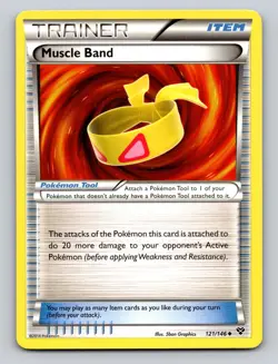 Muscle Band 121/146 Uncommon XY Pokemon LP Normal - Image 1