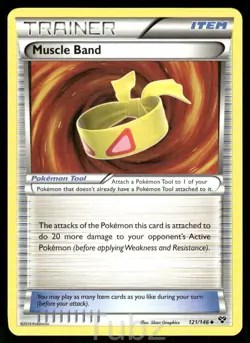 Muscle Band 121/146 Uncommon XY Pokemon Lightly Played - Image 1