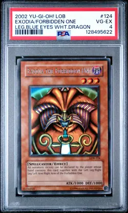 2002 #124 EXODIA THE FORBIDDEN ONE PSA 4 - Image 1
