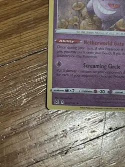 Pokemon Gengar Holo Rare And Reverse Rare Card 066/196 Lost Origin - Image 5