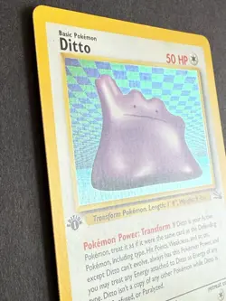 Pokemon Ditto 3/62 Fossil 1st Edition Holo MP - Image 4