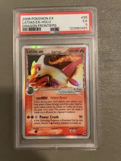 2006 Pokemon Latias EX Holo Delta Species Dragon Frontiers 95/101 PSA 5 - Image 1