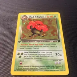 Dark Vileplume - 13/82 Team Rocket 1st Edition Holo Rare Pokemon - LP - Image 2