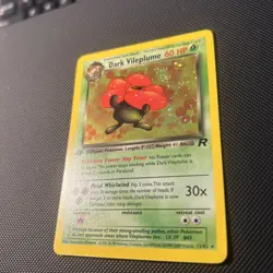 Dark Vileplume - 13/82 Team Rocket 1st Edition Holo Rare Pokemon - LP - Image 3