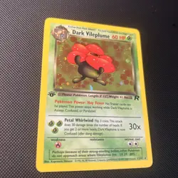 Dark Vileplume - 13/82 Team Rocket 1st Edition Holo Rare Pokemon - LP - Image 4