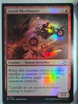 Gastal Blockbuster - C128 - Foil - MTG - Aetherdrift (DFT) - Image 1