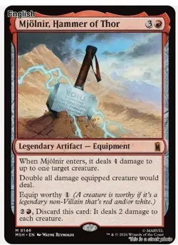 Mjolnir, Hammer of Thor EN [MSH - 146] - NM TCG MTG in hand ships ASAP - Image 1