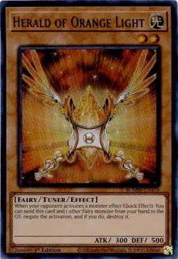Herald of Orange Light MTG The Duelist Genesis Rare 1st Edition NM Pck Fresh - Image 2