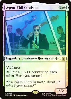 MTG Marvel Super Heroes MSH Agent Phil Coulson 0004 FOIL - Image 1