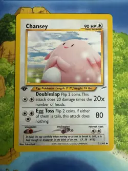 Pokemon 1st Edition Chansey Neo Destiny 31/105 Uncommon Lightly Played - Image 1