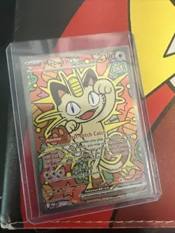 Pokemon Meowth ex 121/088 SIR Perfect Order Special Illustration Rare NM - Image 1