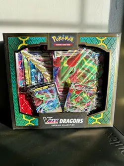 Pokemon TCG VMAX Dragons Premium Collection Rayquaza Duraludon Brand New Sealed - Image 1