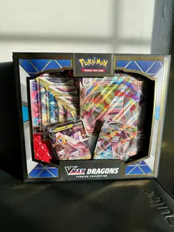 Pokemon TCG VMAX Dragons Premium Collection Rayquaza Duraludon Brand New Sealed - Image 2