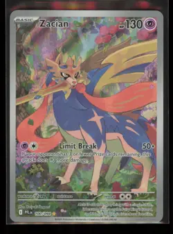 Zacian Illustration Rare Phantasmal Flames 100/094 Near Mint - Image 1