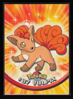 1999 Topps Pokemon TV Animation Edition Series 1 #37 Vulpix Black Topps Logo - Image 1