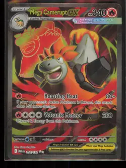 Mega Camerupt ex Ultra Rare Mega Evolution 156/132 Moderately Played - Image 1