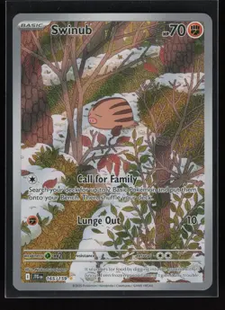 Swinub Illustration Rare Journey Together 165/159 Lightly Played - Image 1