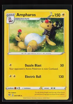 Ampharos Rare Darkness Ablaze 057/189 Near Mint - Image 1