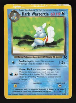 Dark Wartortle Uncommon Team Rocket 46/82 Damaged - Image 1