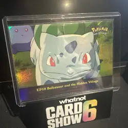 Topps Pokemon EP10 Bulbasaur And The Hidden Village Rainbow Foil Blue Label NM - Image 1